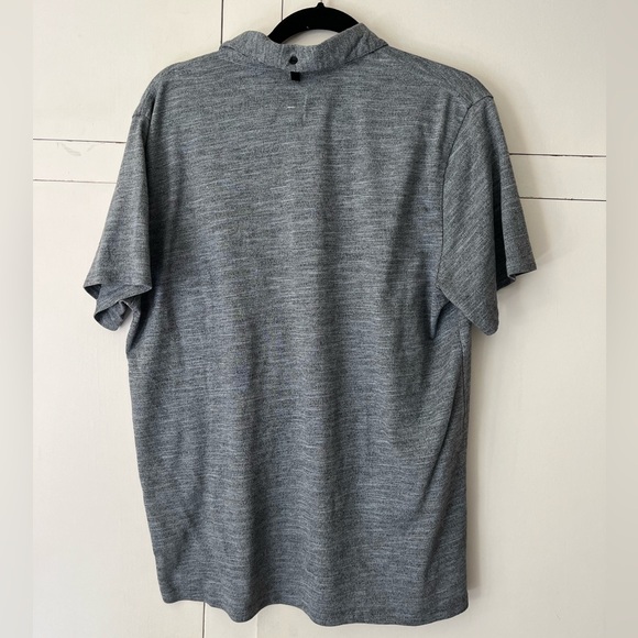 Rag and Bone Classic Polo Shirt, Heather Navy, Size Large - Picture 2 of 4